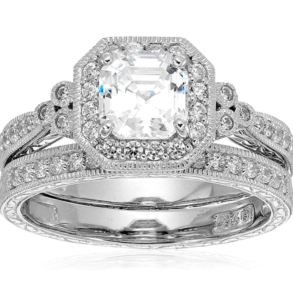 925 sterling silver Swarovski stones beautiful rib